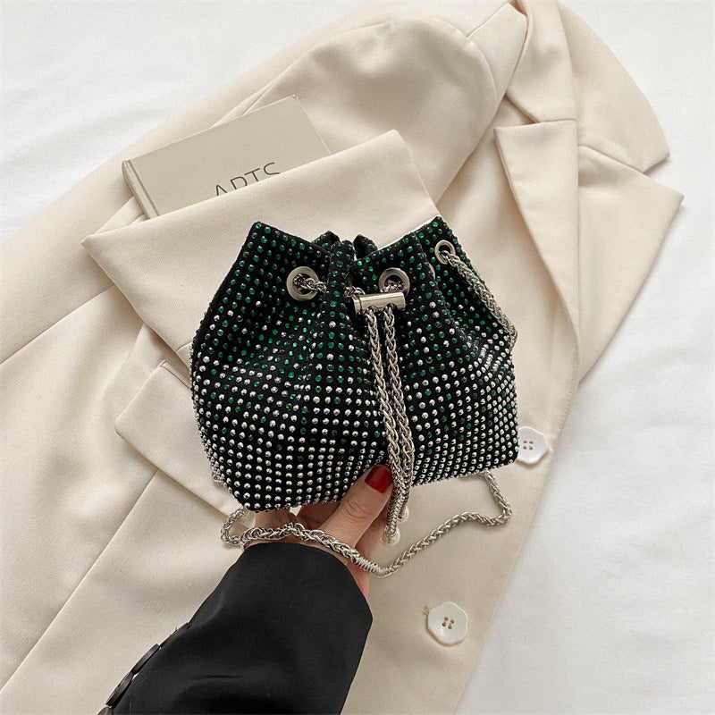 Wholesale PU Bright Diamond Shoulder Bag Diagonal Straddle Bag Shoulder Bag